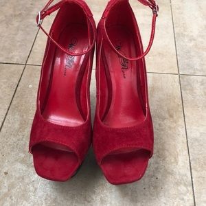 Wild Rose Velvet Shoes